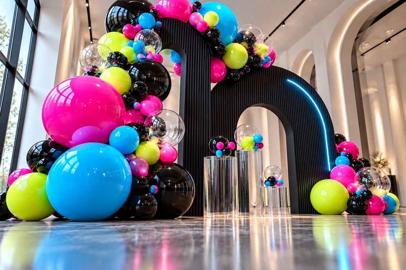Electric Afterglow — Low floor-level installation base detail