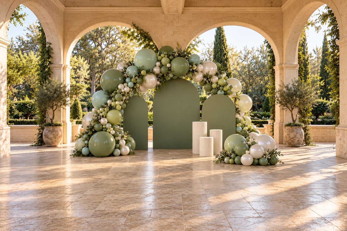Garden Gala original event installation, wide venue view