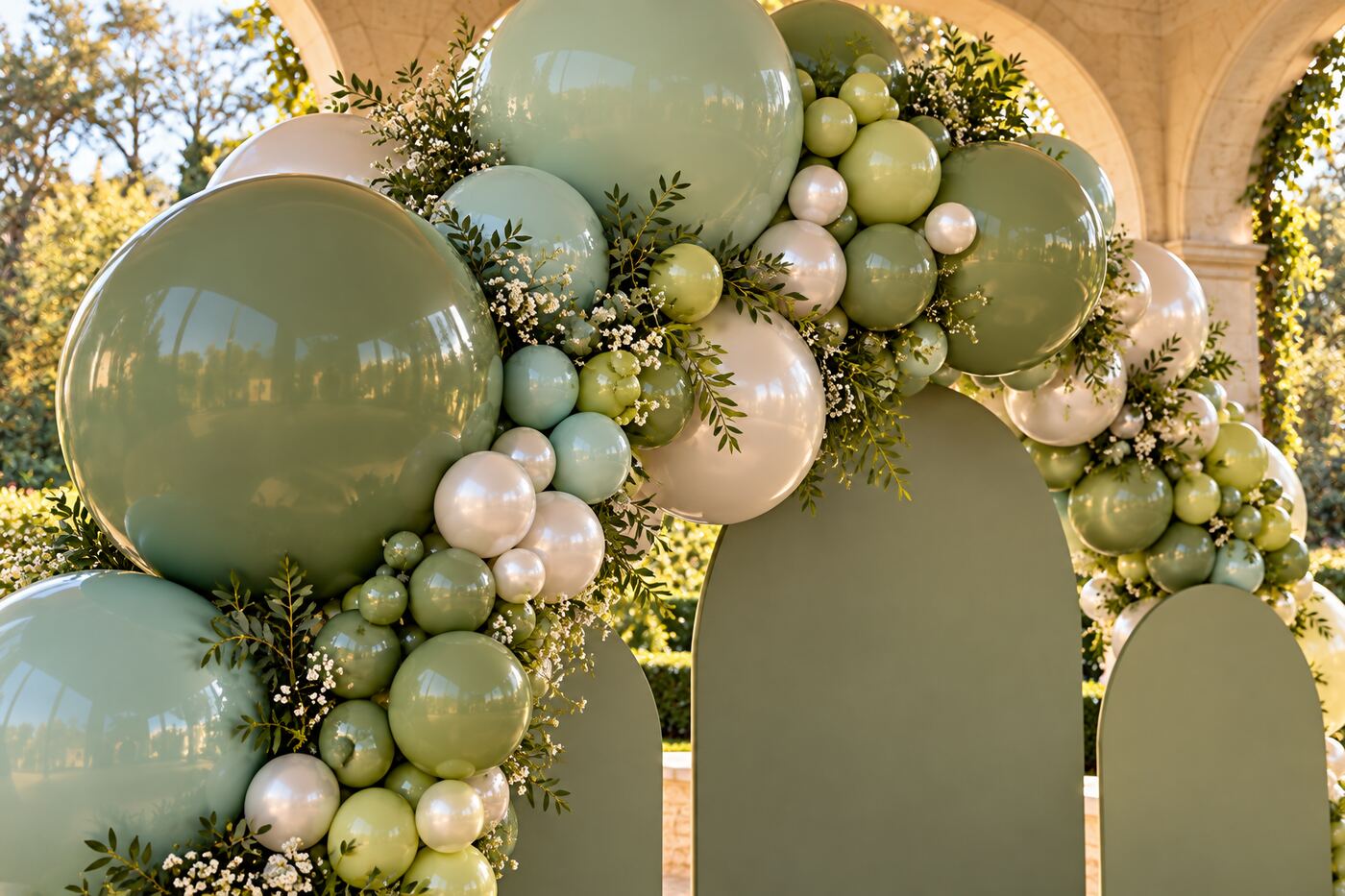 Garden Gala original event installation, balloon layers detail