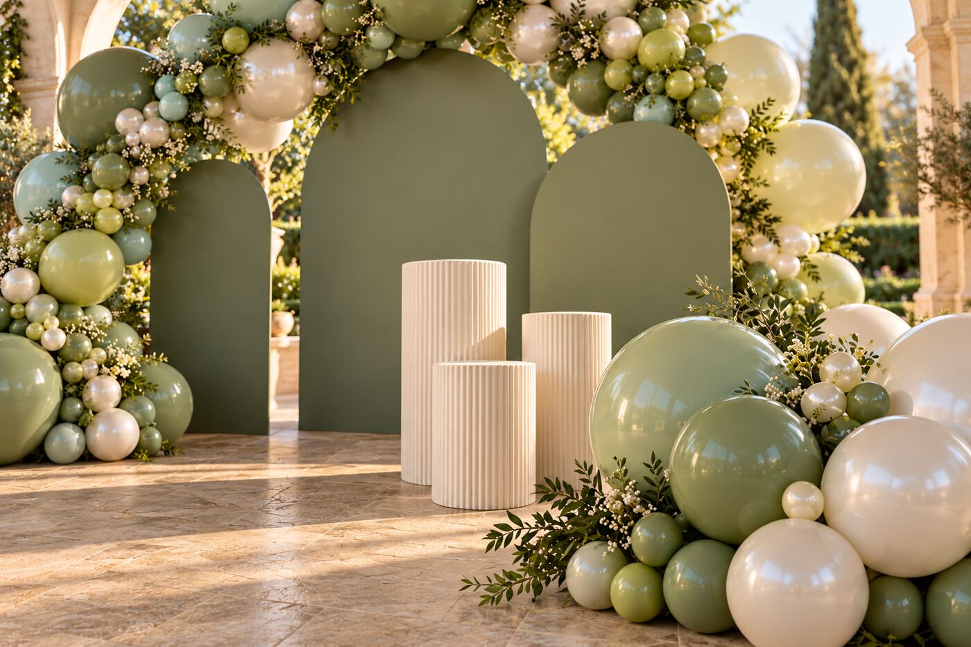 Garden Gala original event installation, props and materials detail