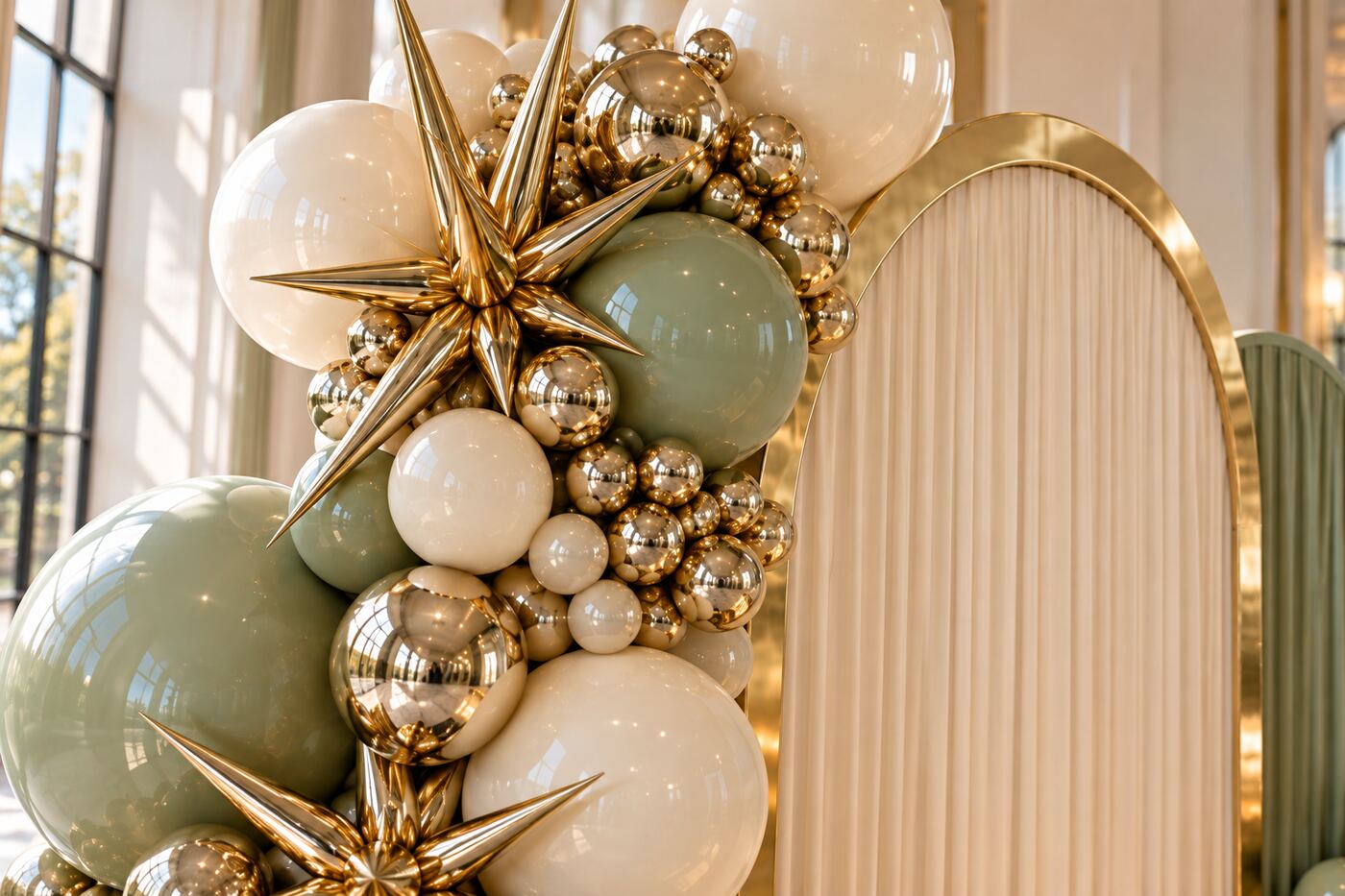 The Gilded Hour — Close detail of balloon layering