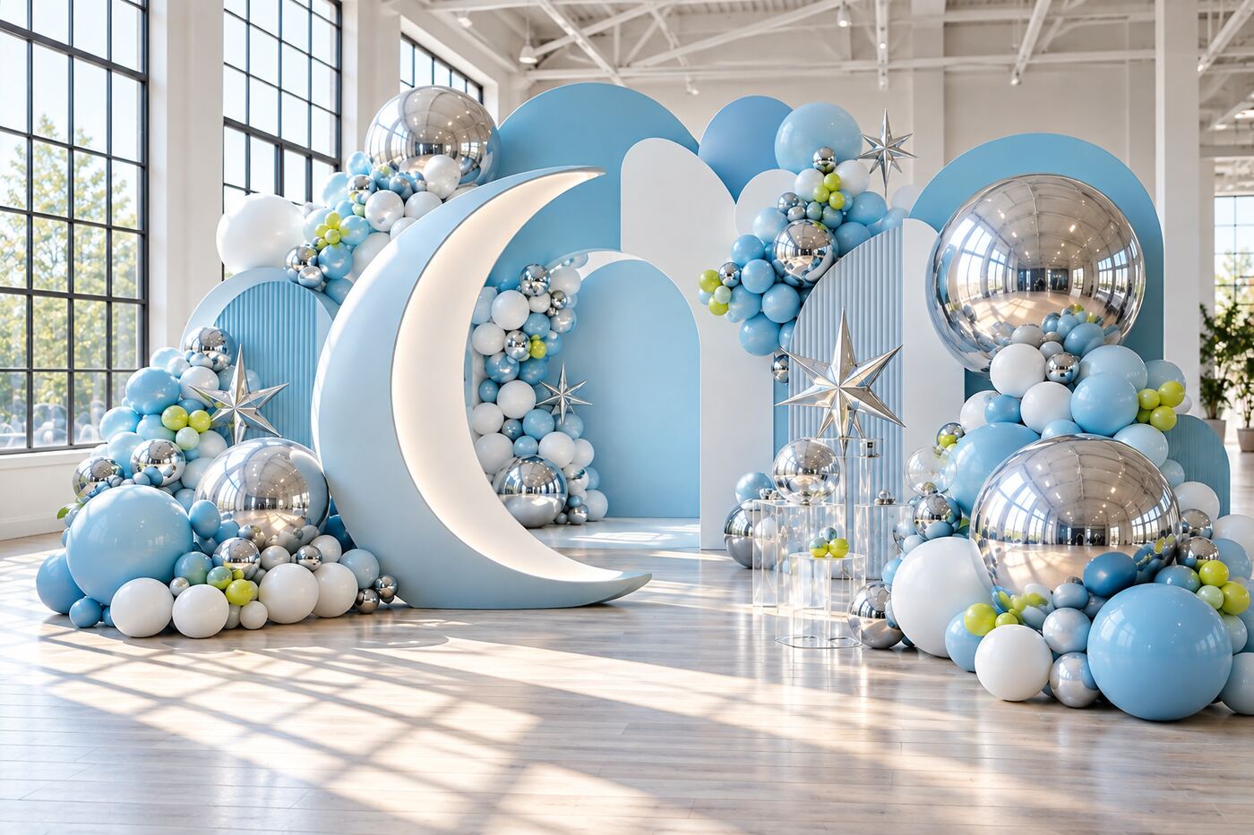 Little Orbit — Full installation from the left