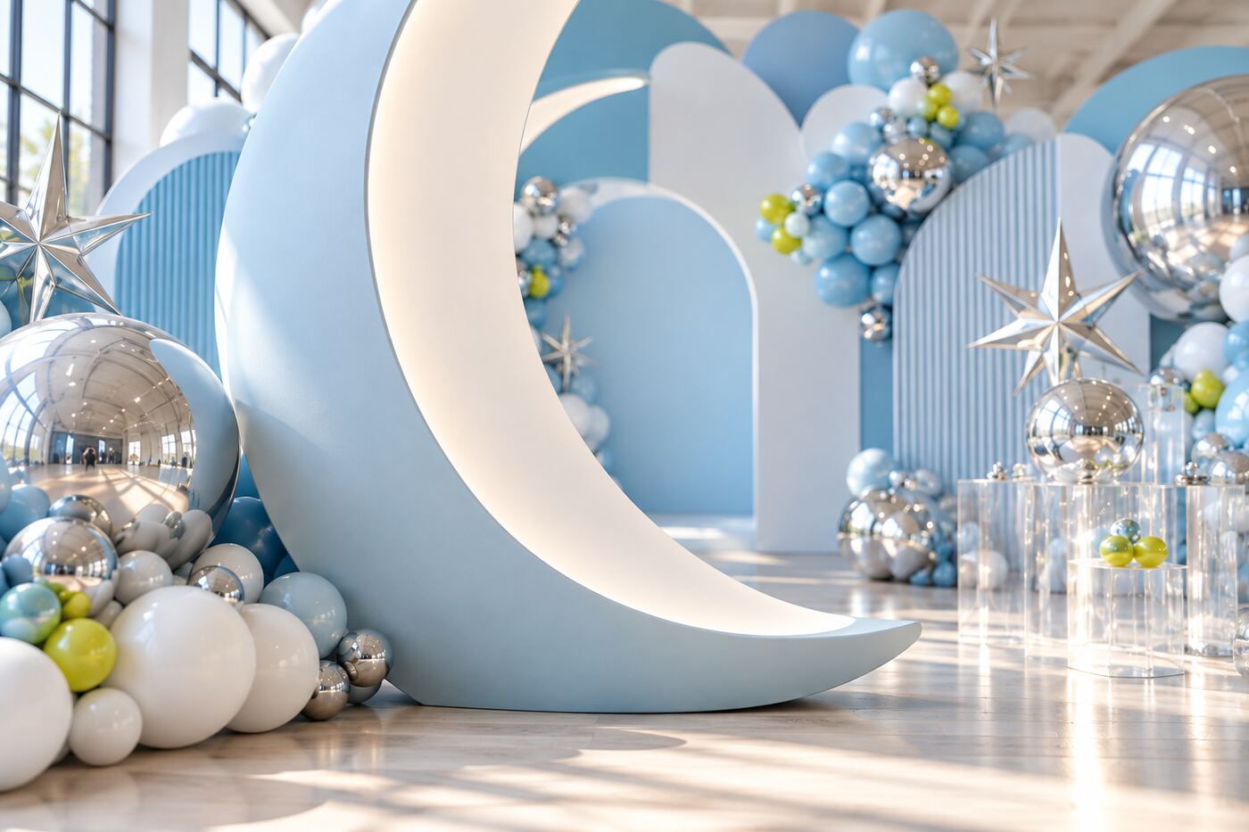 Little Orbit — Close-up of the sculptural prop and materials